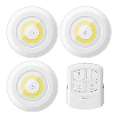 Juego de 3 mini lámparas LED con control remoto