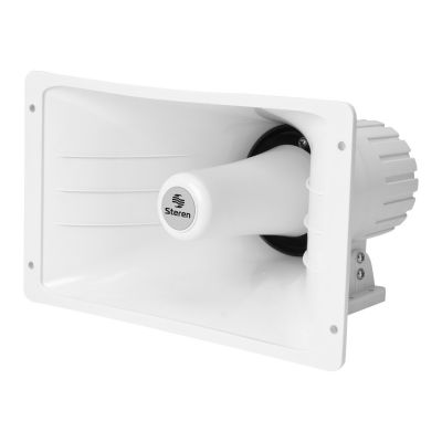 Corneta rectangular con unidad de 40 W, de plástico