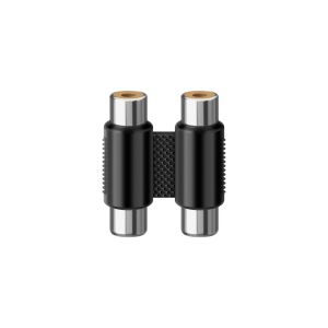 Adaptador de 2 jacks a 2 jacks RCA